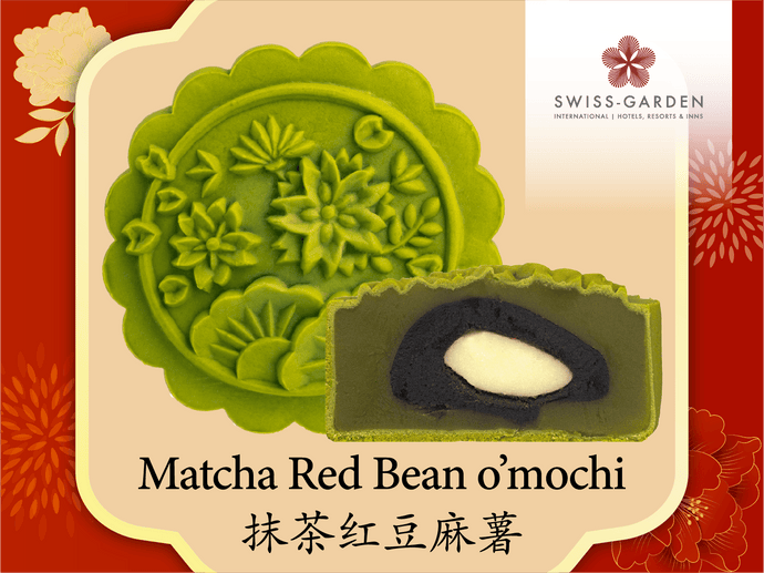 Matcha Red Bean O'mochi (SG) - Swiss Cottage Bakery
