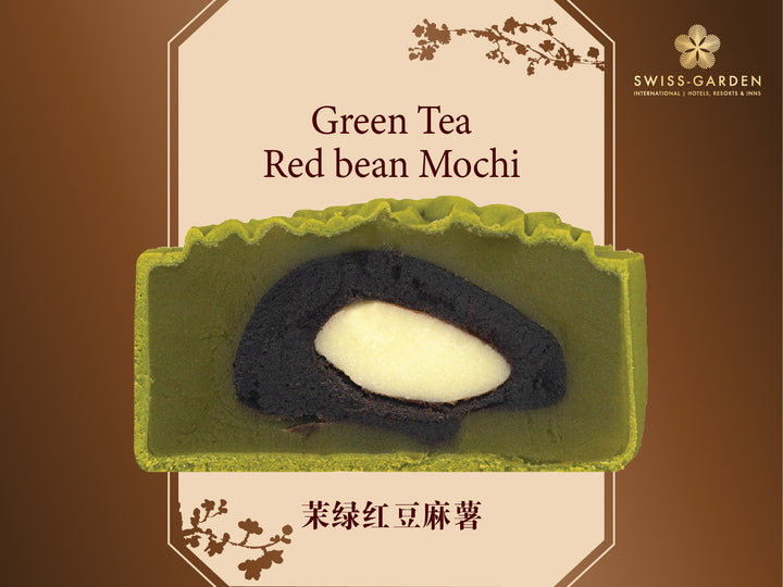 Green Tea Red Bean Mochi (SG)