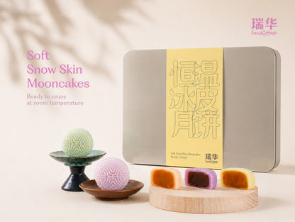 Soft Snow Skin Mooncakes (6 Assorted Flavors)